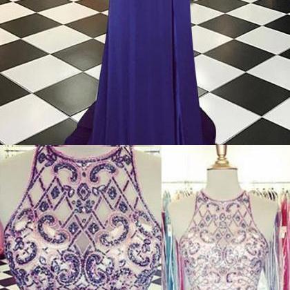 2 Pieces Prom Dresses,mermaid Prom Dresses,front..