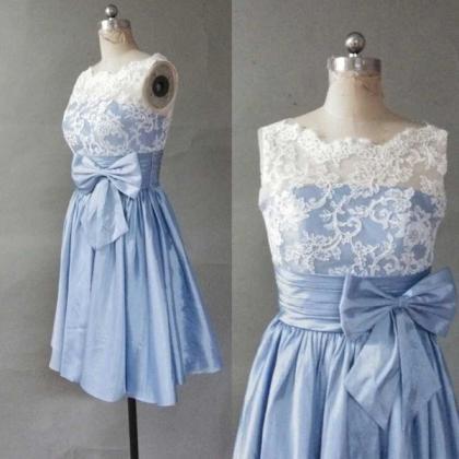 Cute Mini Homecoming Dress With Appliques,..