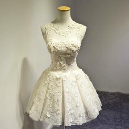Lace And Appliques Homecoming Dresses,o-neck..