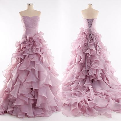 Real Made Long Train Charming Prom Dresses,the..