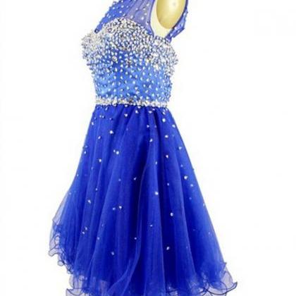 Royal Blue Beading Homecoming Dresses ,the..
