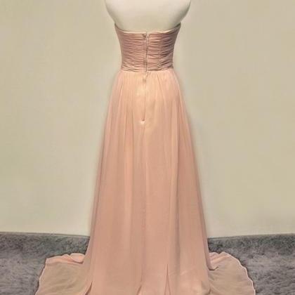 2016 Simple Prom Dresses,blush Pink Evening..