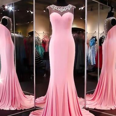2016 Long Mermaid Beaded Prom Dresses For..