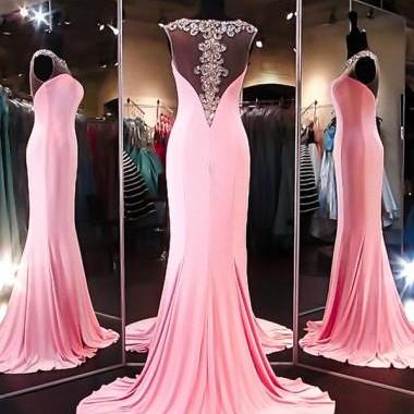 2016 Long Mermaid Beaded Prom Dresses For..