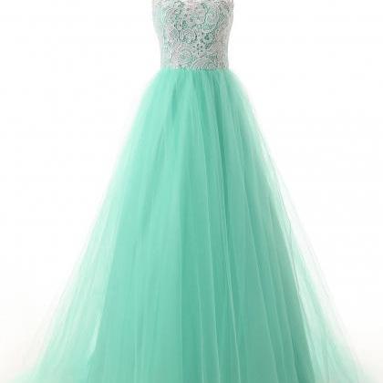 Long Cap Sleeves Lace Prom Dresses,simple Prom..