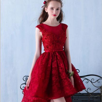 Formal Short Homecoming Dresses,beautiful Red..
