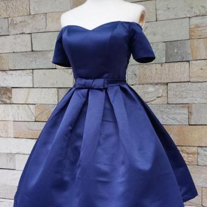 Royal Blue Homecoming Dresses,off Shoulder..