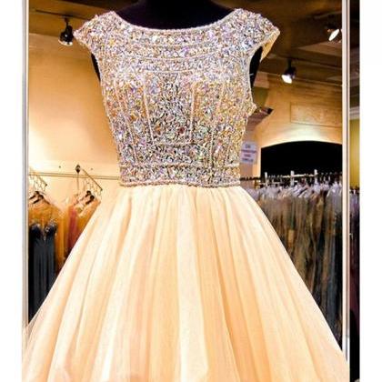 Sparkly Gorgeous Beaded Homecoming Dresses,Formal Homecoming Dress on