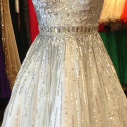 Sequin Shiny Short Beading Tulle Homecoming..