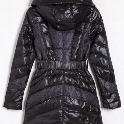 Black Long Warm Women Coats,Beauty ..