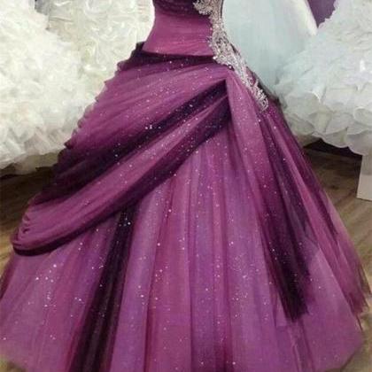 Beautiful Strapless Quinceanera Dresses,ball Gown..