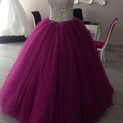 Sweetheart Ball Gown Prom Dresses,quinceanera..