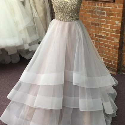 2017 Lace Up Sweetheart A-line Prom Dresses For..