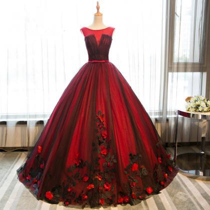 Red Prom Dresses,princess Prom Dresses,quinceanera..