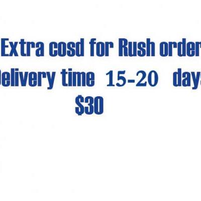 Extra Cost Of Rush Order