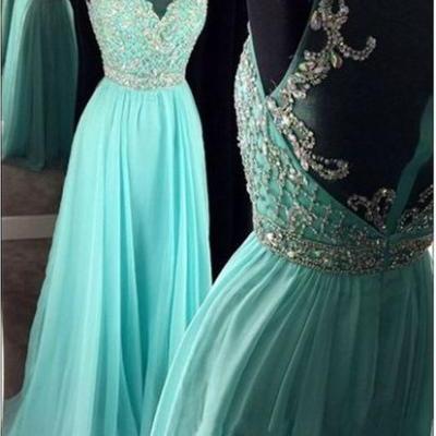 Real Beautiful Long Chiffon Prom Dresses,Pretty High Low Prom Gowns,Zipper Back Evening Dresses DR0386