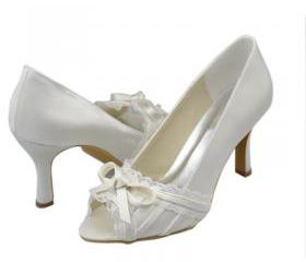 Floral Applique Strappy High Heel Bridal Shoes, Wedding Shoes On Luulla