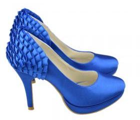 Blue Satin Dress Shoes Blue Satin Dress Shoes