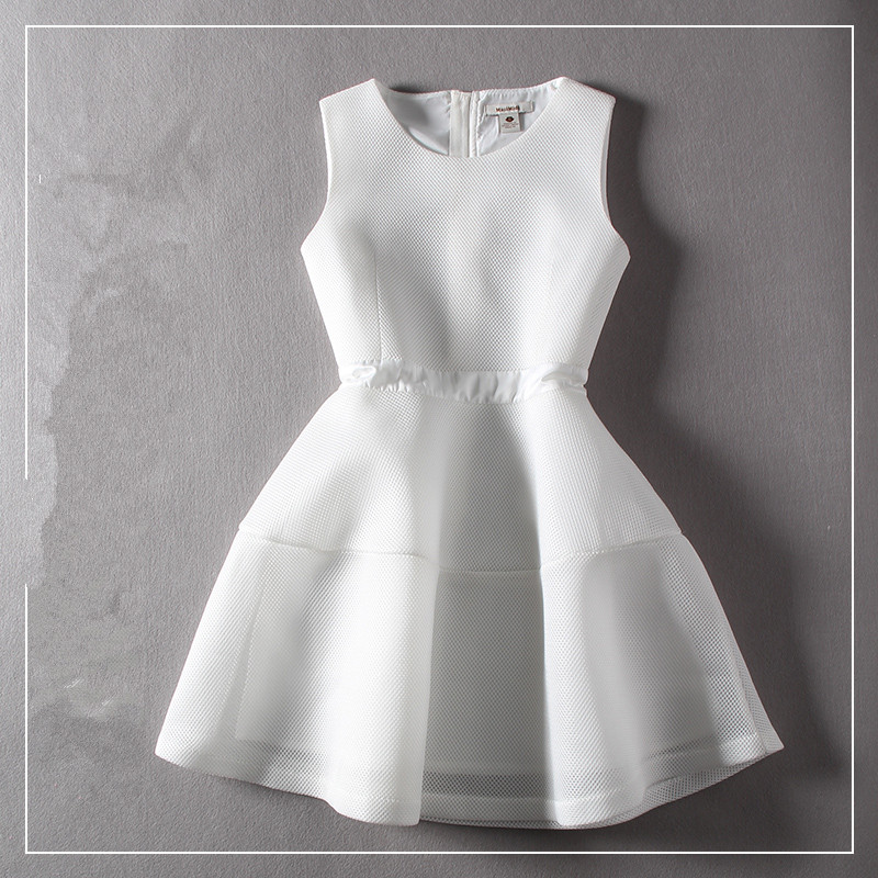 White Charming Summer Woman Dress,summer Clothing,fashion Dress ,tb-27