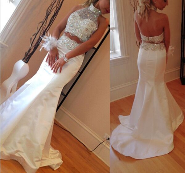 long fishtail prom dresses