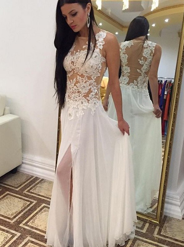Elegant White Prom Dresses