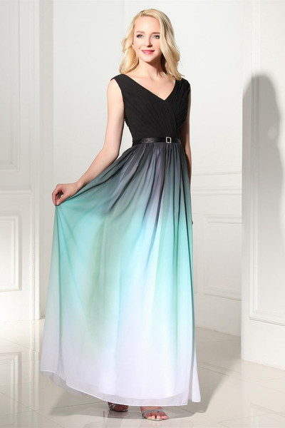 Ombre High Low Prom Dresses