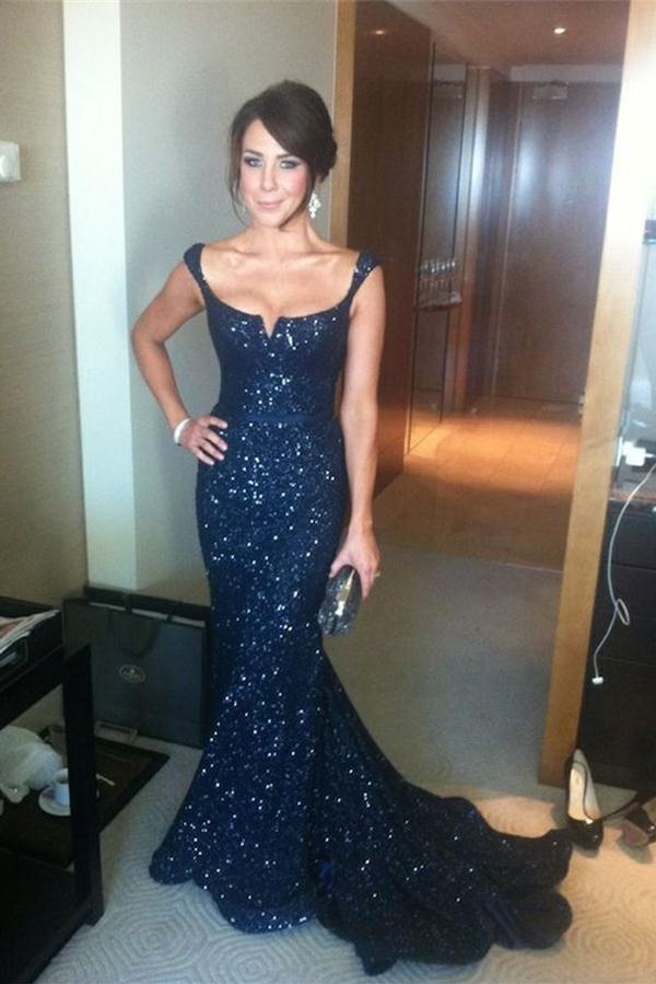 navy blue dress with sparkles