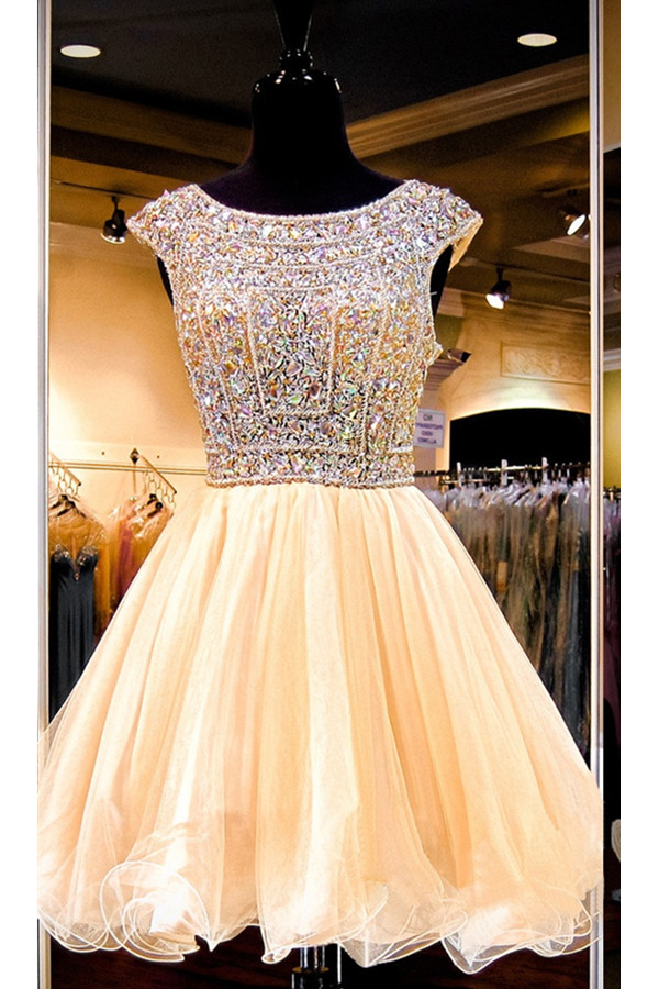 Sparkly Gorgeous Beaded Homecoming Dresses,Formal Homecoming Dress on