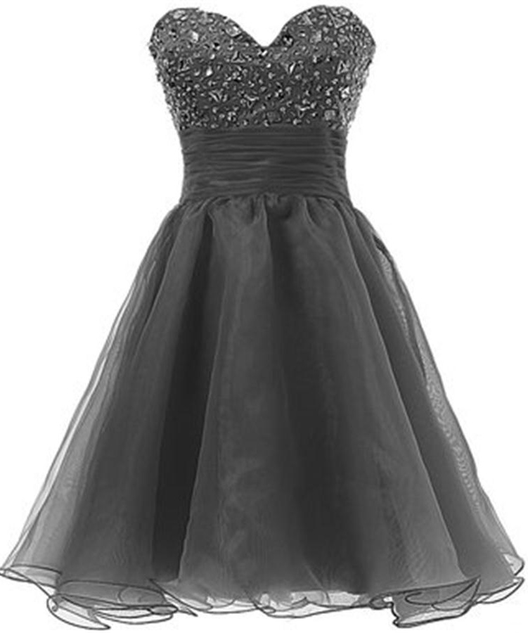 Sweetheart Grey Homecoming Dresses,beading Homecoming Dress,high Low Handmade Party Dresses,classy Short Prom Dresses