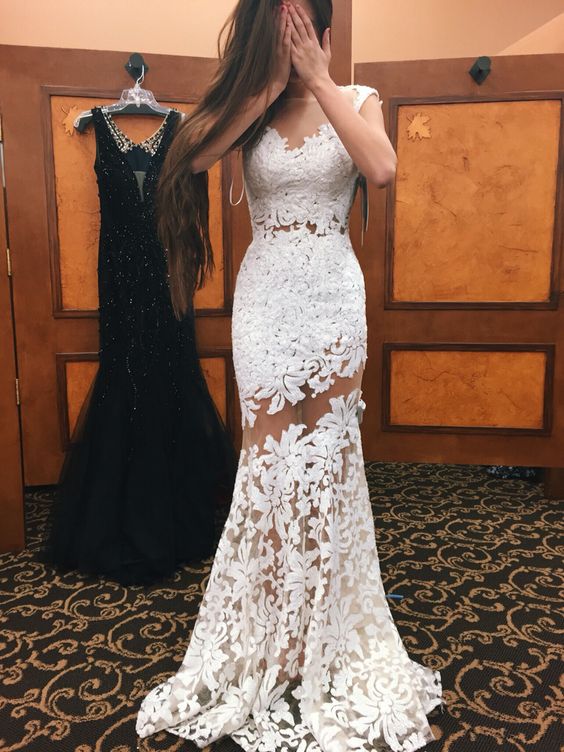 white party gowns