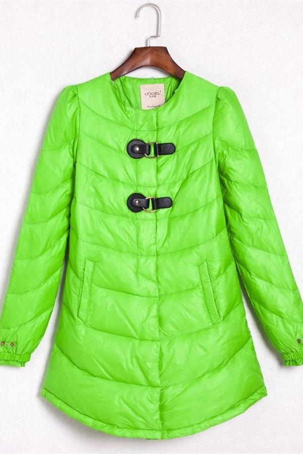 Simple Comfy Warm Long Style Green Outdoor Down Jackets,Pretty Winter Coats,Down Coats