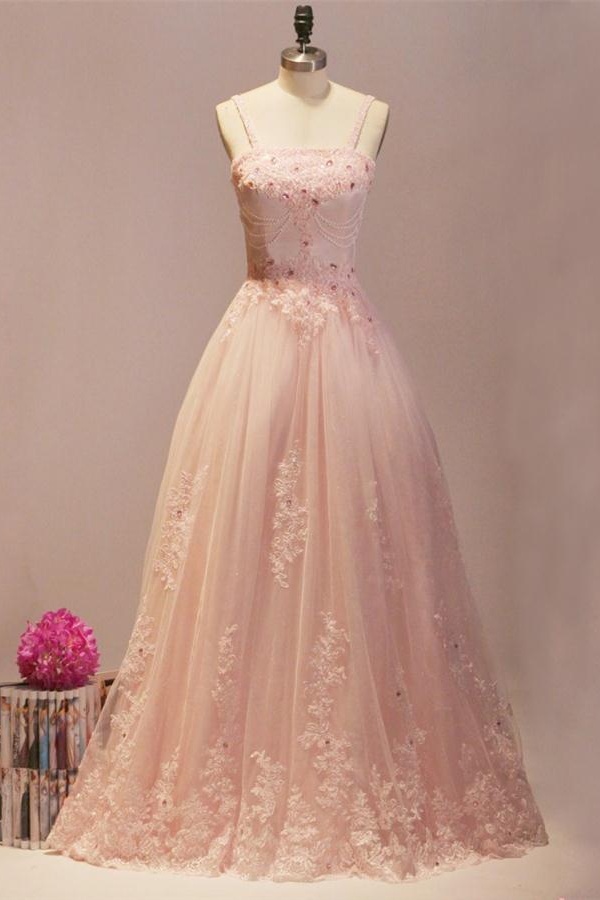 Blush Pink Prom Dresses,ball Gown Prom Dresses,quinceanera Dresses,girly Prom Dresses For Teens,evening Dresses,lace Beading Party Dresses Dr0500