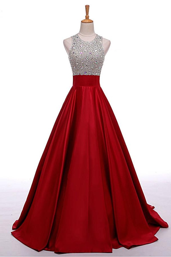 High Low Beaded Red Prom Dresses,beautiful Evening Dresses,simple Prom Gowns,modest Graduation Dresses Dr0454