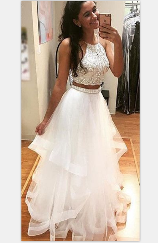white dress sparkly