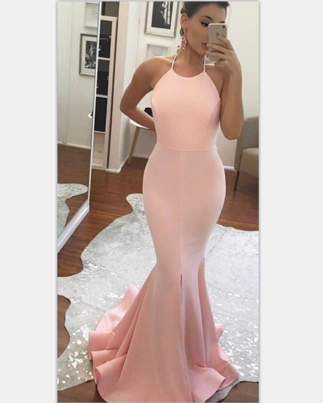 simple mermaid prom dress