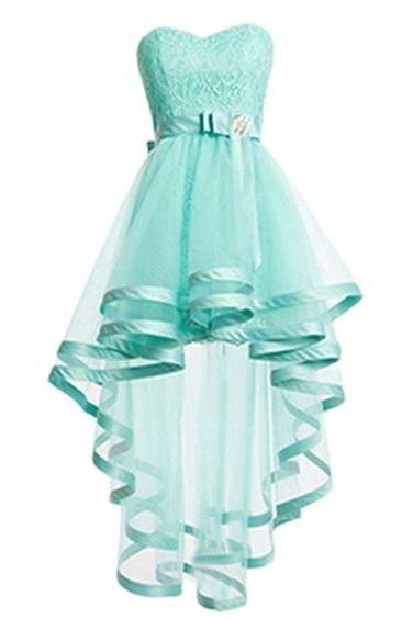 Mint Tulle Homeocming Dresses For Teens,pretty Simple Short Prom Dresses,lace Cocktail Dresses Dr0197