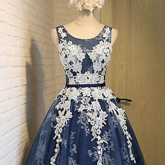 Lace Up Homecoming Dresses,Cute Dresses,Short Homecoming Dresses,A-line Lace Tulle Homecoming Dresses DR0386