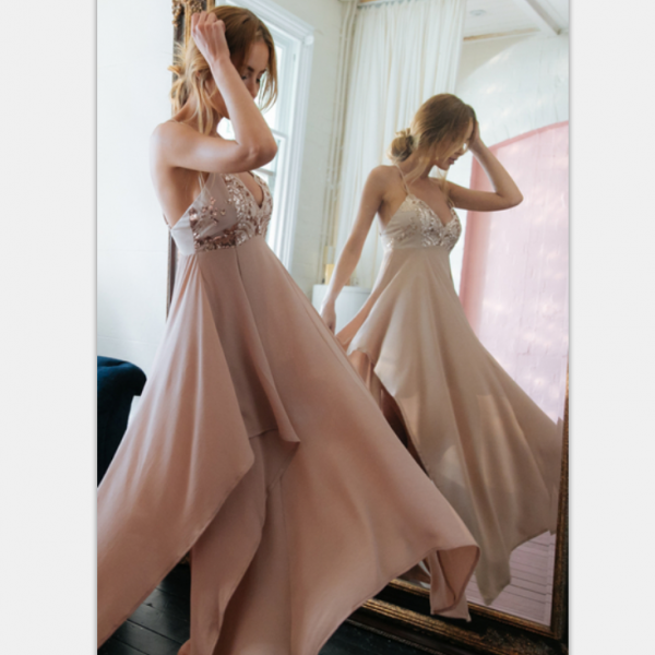 Backless Prom Dresses,chif..